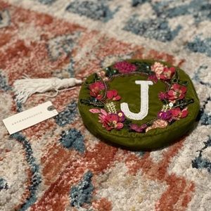 NEW! Anthropologie Monogram J Pouch